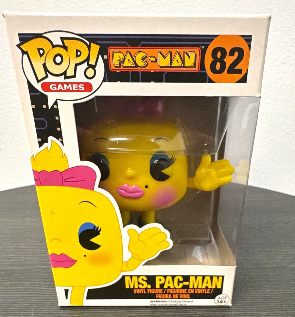 Funko Pop! Games Pac-Man Ms. Pac-Man #82 Vinyl Figure Retro Arcade Gaming